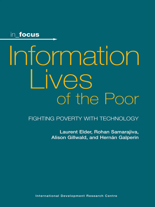 Title details for Information Lives of the Poor by Laurent Elder - Available